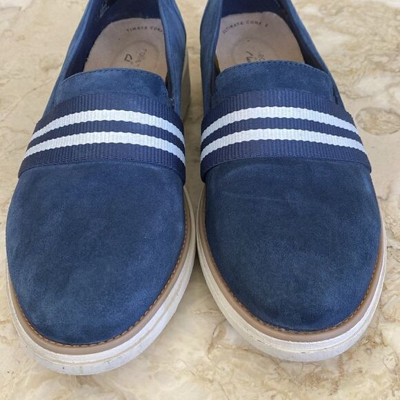 Clarks Ultimate Comfort Collection Leather Nautical Slip On Shoes - Picture 7 of 12